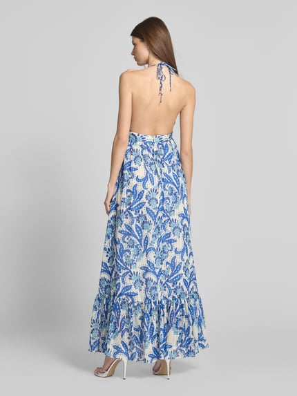 SWING Avondjurk met tailleband Blauw - 5