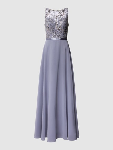 LUXUAR FASHION Avondjurk met pailletten Bleu - 2
