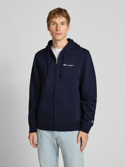 Champion Sweatjacke mit Label-Stitching Marine 4