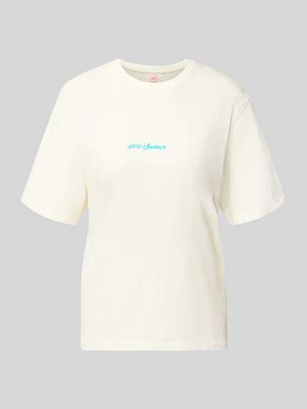 Selected Regular Fit T-Shirt aus reiner Baumwolle Modell 'VIGGA' Offwhite 2