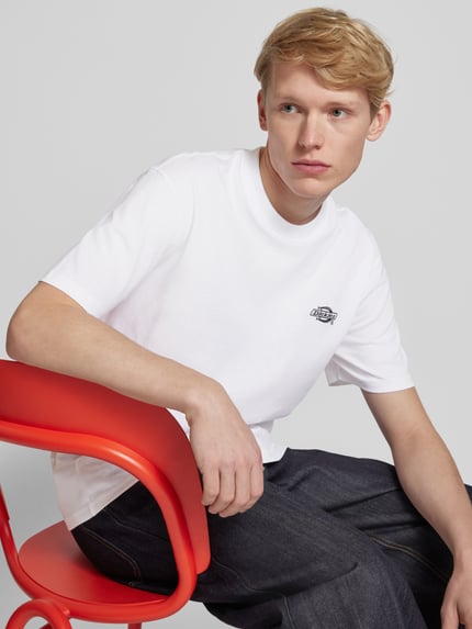 Dickies T-shirt z nadrukiem z logo model ‘SUMMERDALE’ Biały 3