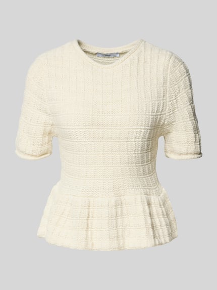 MANGO Regular Fit Strickpullover mit Woll-Anteil Modell 'DOLL' Offwhite 2
