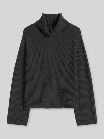 Marc O'Polo Turtleneck mit Label-Detail Anthrazit 2