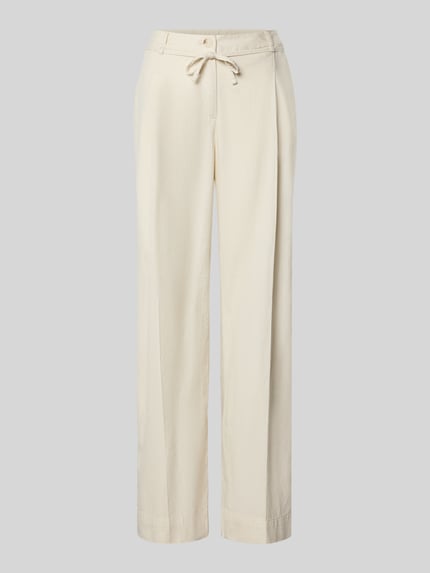 Hose aus Baumwoll-Leinen-Mix Modell 'Meeri costal' Shop The Look MANNEQUINE