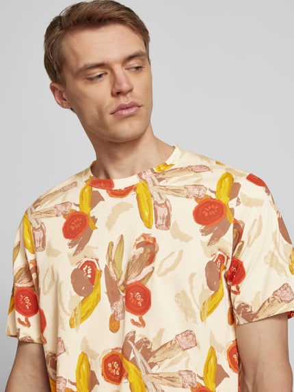 JACK & JONES T-shirt met ronde hals, model 'VARENNA' Offwhite - 3