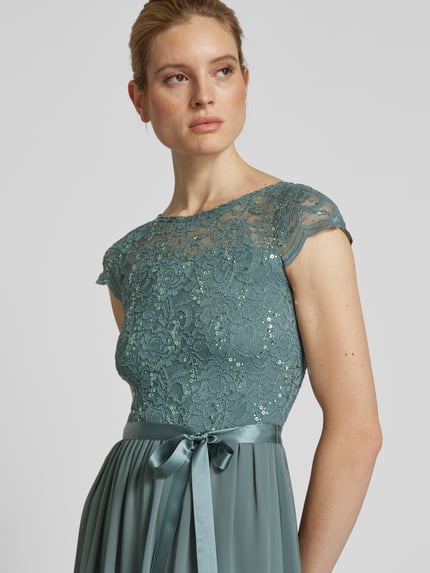 SWING Abendkleid mit Paillettenbesatz Schilf 3