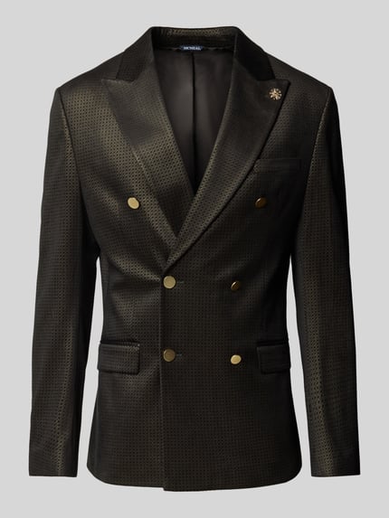 MCNEAL Slim Fit Sakko mit Pattentaschen Black 1