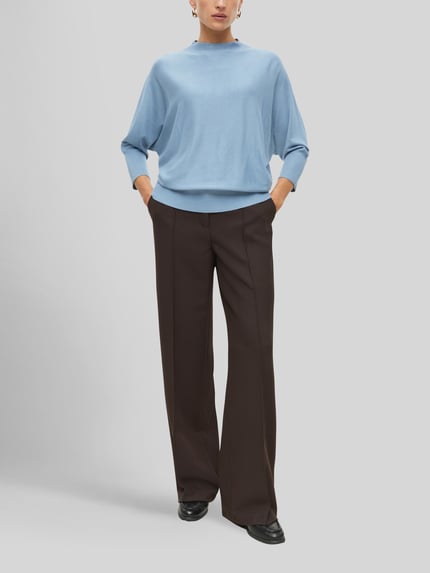 s.Oliver BLACK LABEL Oversized Pullover mit Fledermausärmeln Bleu 1