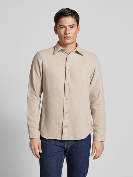 JACK & JONES Premium Freizeithemd mit Kentkragen Modell 'REGENT' Offwhite 4