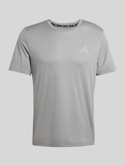adidas Training Regular Fit sport-t-shirt met logoprint Middengrijs - 2