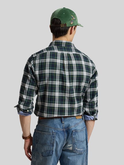 Polo Ralph Lauren Custom Fit Freizeithemd mit Logo-Stickerei Marine 5