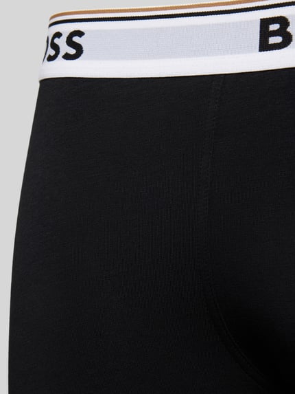 BOSS Boxershort met elastische band met logo in een set van 3 stuks Wit - 2