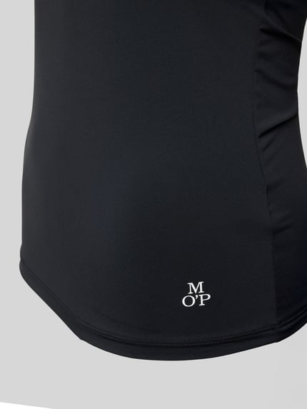 Marc O'Polo Shaped Fit Trägertop mit Spitzenbesatz Black 2