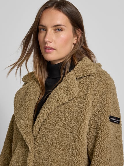 Frieda & Freddies Płaszcz teddy z pikowanym elementem model 'GINE2' Khaki 3