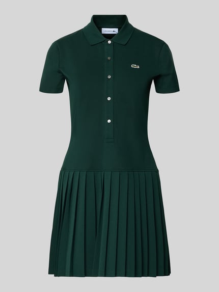 Lacoste Regular fit vrijetijdsjurk van katoenmix Donkergroen - 2