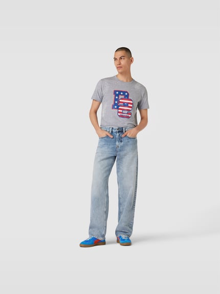 Dsquared2 T-shirt met labelprint Lichtgrijs gemêleerd - 1