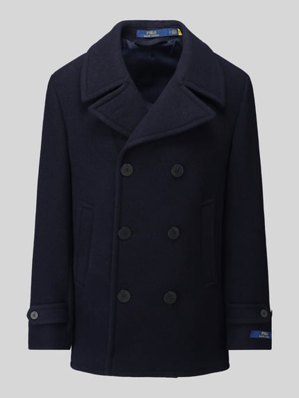 Polo Ralph Lauren Regular Fit Mantel mit Woll-Anteil Marine 2