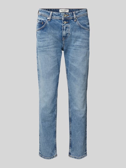 Marc O'Polo Jeansy o kroju boyfriend fit z detalami z logo Jasnoniebieski 2