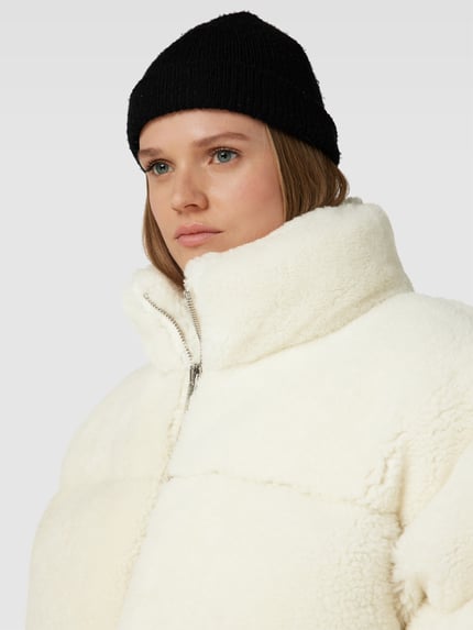 VTMNTS Wollen jas met teddy-fleece look Wit - 3