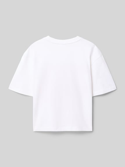 s.Oliver RED LABEL Boxy Fit T-Shirt aus reiner Baumwolle  Weiss 3