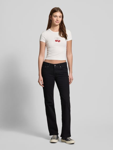 Levi's® Low Waist Bootcut Jeans mit aus Baumwoll-Mix Black 1