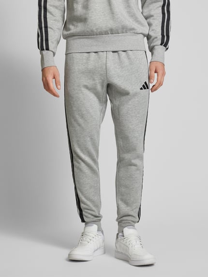 adidas Sportswear Relaxed Fit Sweatpants mit Logo-Stitching Hellgrau 4