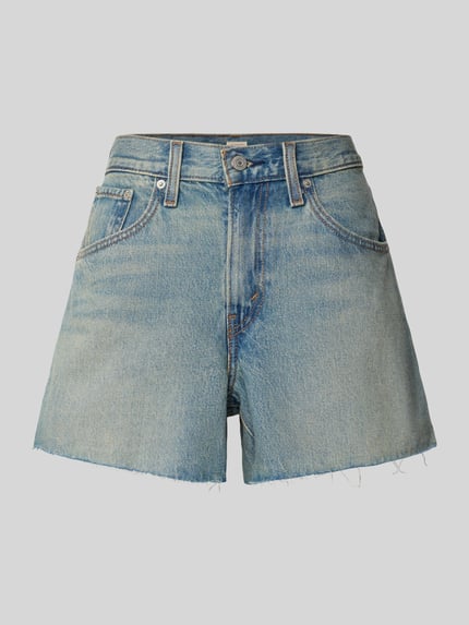 Loose Fit Jeansshorts aus reiner Baumwolle Modell 'CINCH' Shop The Look MANNEQUINE