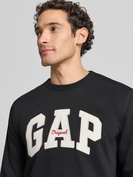 GAP Sweatshirt mit Logo Schriftzug Anthrazit 3