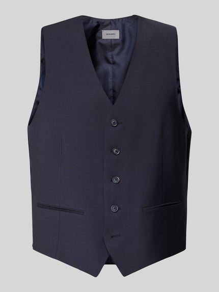 Pierre Cardin Regular fit gilet van scheerwolmix, model 'HUGO' Donkerblauw - 2