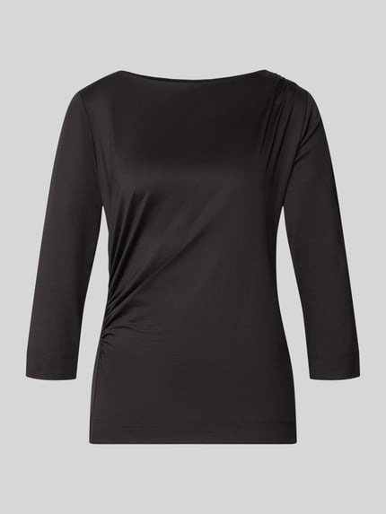 s.Oliver BLACK LABEL Regular Fit T-Shirt mit U-Boot-Ausschnitt Black 2