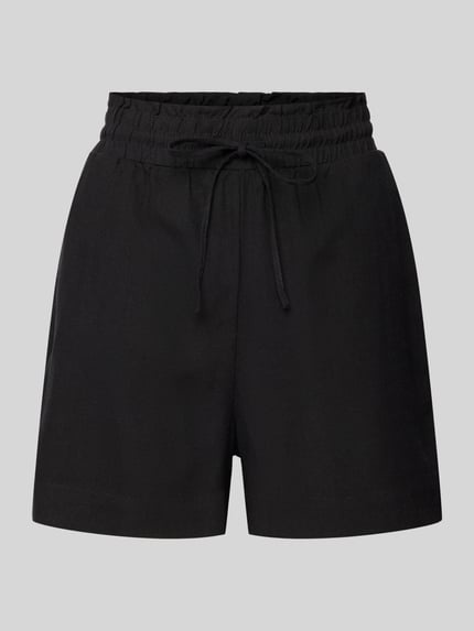 VERO MODA Loose Fit Shorts aus Viskose-Leinen-Mix Modell 'MYMILO' Black 2