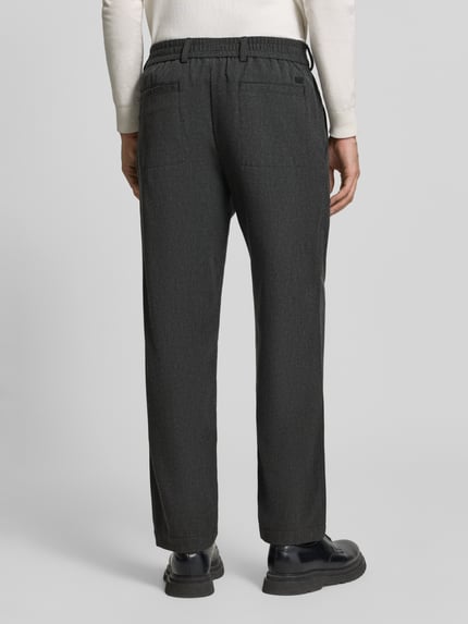 BOSS Orange Regular Fit Stoffhose mit Bundfalten Anthrazit 5