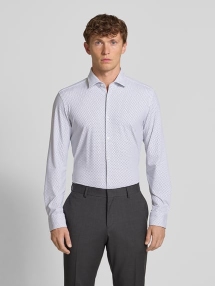 HUGO Slim fit zakelijk overhemd met knoopsluiting, model 'Kenno' Wit - 4