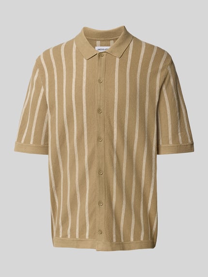 JACK & JONES Vrijetijdsoverhemd met knoopsluiting, model 'EMIL' Beige - 2