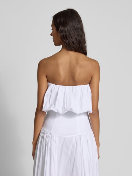 Bardot Relaxed Fit Blusentop mit gelegten Falten Modell 'LISSETT' Weiss 5