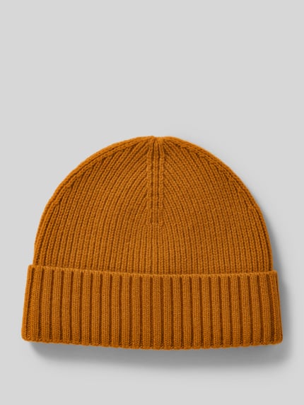 MCNEAL Beanie van een mix van wol en kasjmier Goud gemêleerd - 1