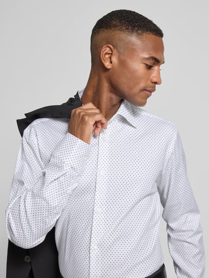 BOSS Regular Fit Businesshemd aus Baumwoll-Mix Modell 'JOE' Weiss 3