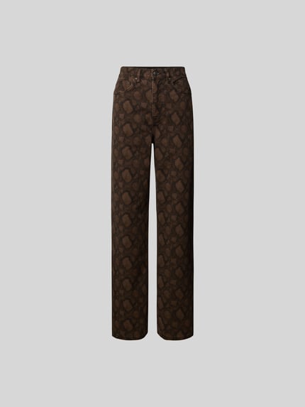 Straight Fit Jeans mit 5-Pocket-Design Shop The Look MANNEQUINE