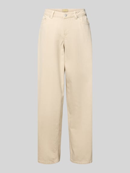 Jeansy z 5 kieszeniami o kroju wide fit, model "Barrel" Shop The Look MANNEQUINE