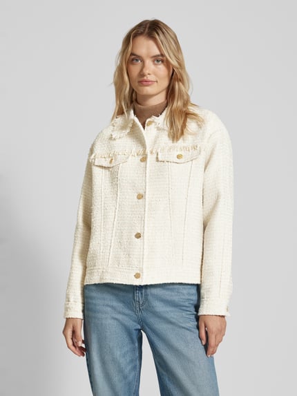 Scotch & Soda Jacke mit Strukturmuster Ecru 4