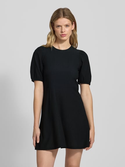 ONLY Licht uitlopende mini-jurk met rugdecolleté, model 'SURI' Zwart - 4