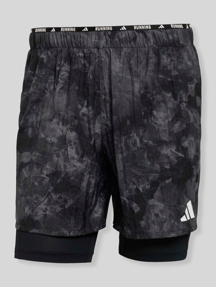 adidas Training Regular Fit Sportshorts in 2in1-Optik Anthrazit 1
