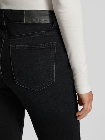 NOISY MAY® Flared jeans in 5-pocketmodel, model 'KAREEN' Zwart - 3