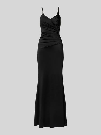 TROYDEN COLLECTION Abendkleid mit seitlicher Raffung Black 2