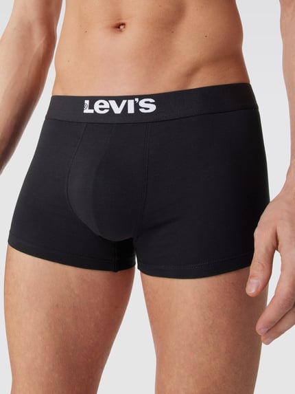 Levi's® Boxershort met elastische band met logo model 'SOLID BASIC TRUNK' Zwart - 3