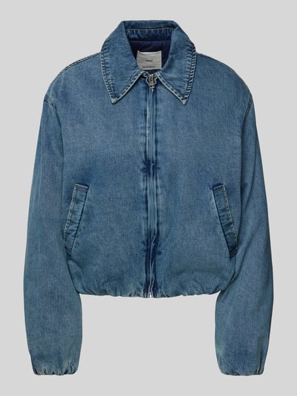 MANGO Jeansjacke mit Umlegekragen Modell 'IRENE' Jeansblau 2