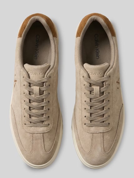 CK Calvin Klein Sneaker aus echtem Rindvelours Beige 3
