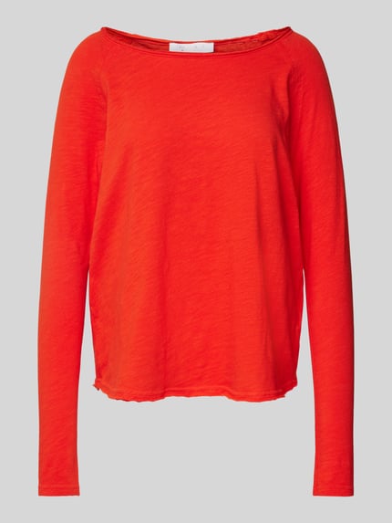 Rich & Royal Longsleeve mit U-Boot-Ausschnitt Hellrot 2