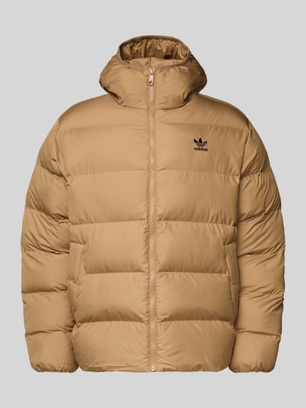 adidas Originals Regular Fit Steppjacke mit Logo-Stitching Modell 'Commercial' Mittelbraun 2