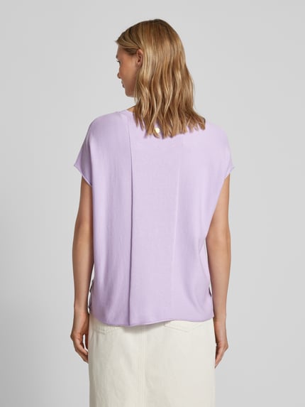 LIEBLINGSSTÜCK T-shirt met labeldetail, model 'Karista' Lila - 5
